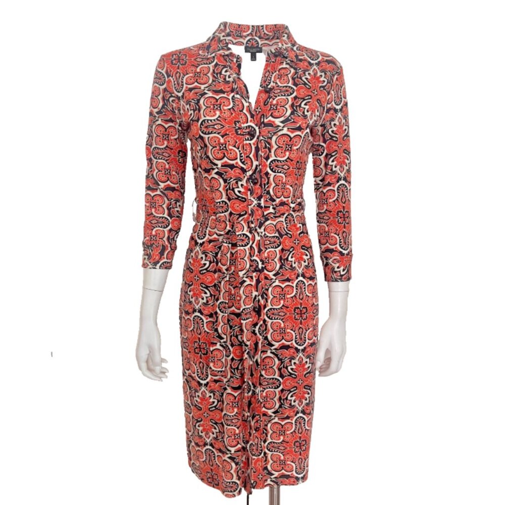 NWOT Talbots belted 3/4 sleeve shirtdress